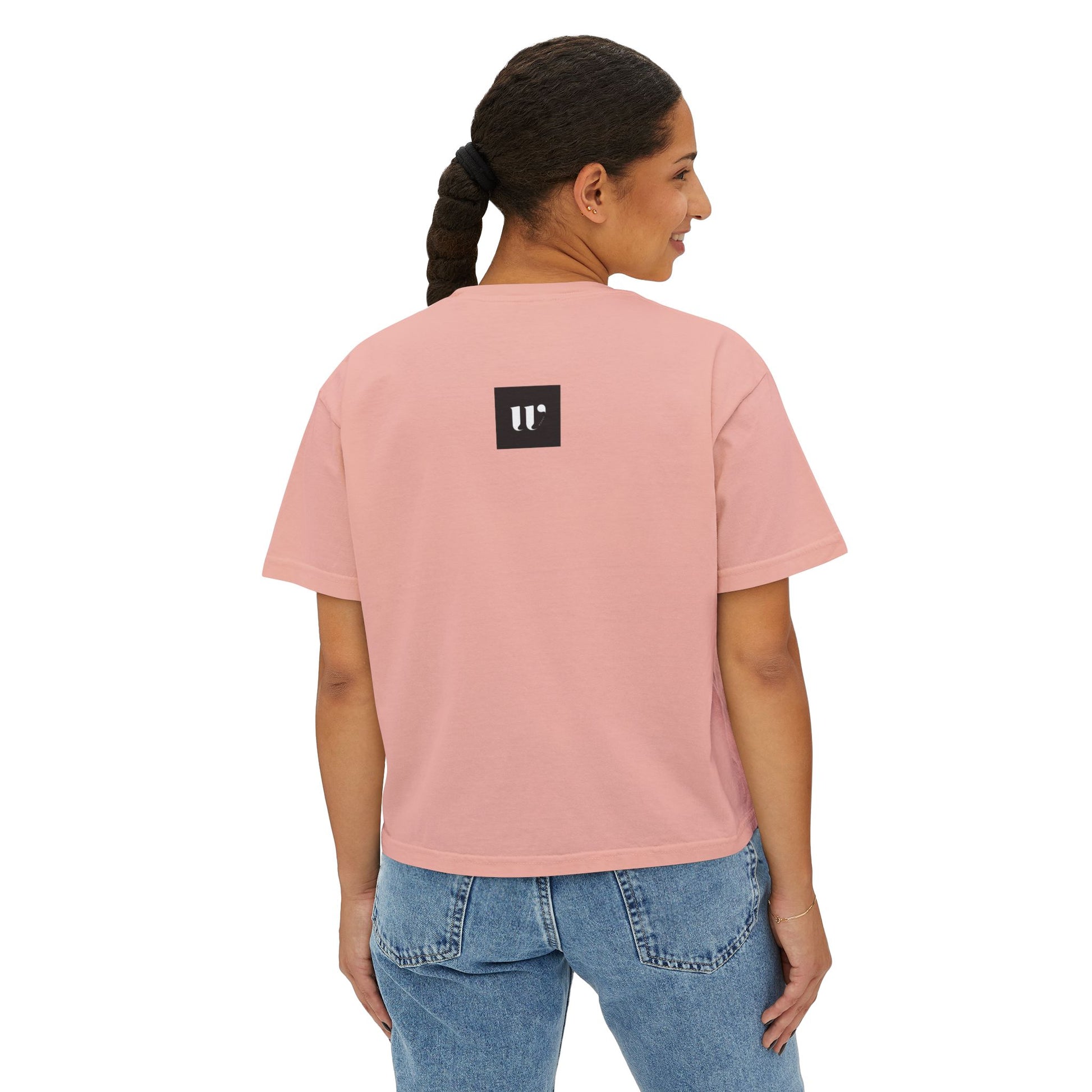 Minimalist Stethoscope Crop Top — Women's Boxy Tee for Nurses & Medical Students