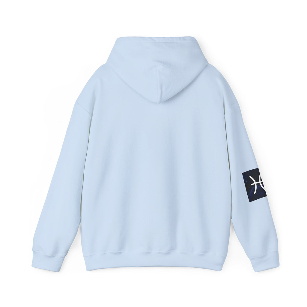 Pisces Hoodie — Minimal Astrological Symbol Pullover