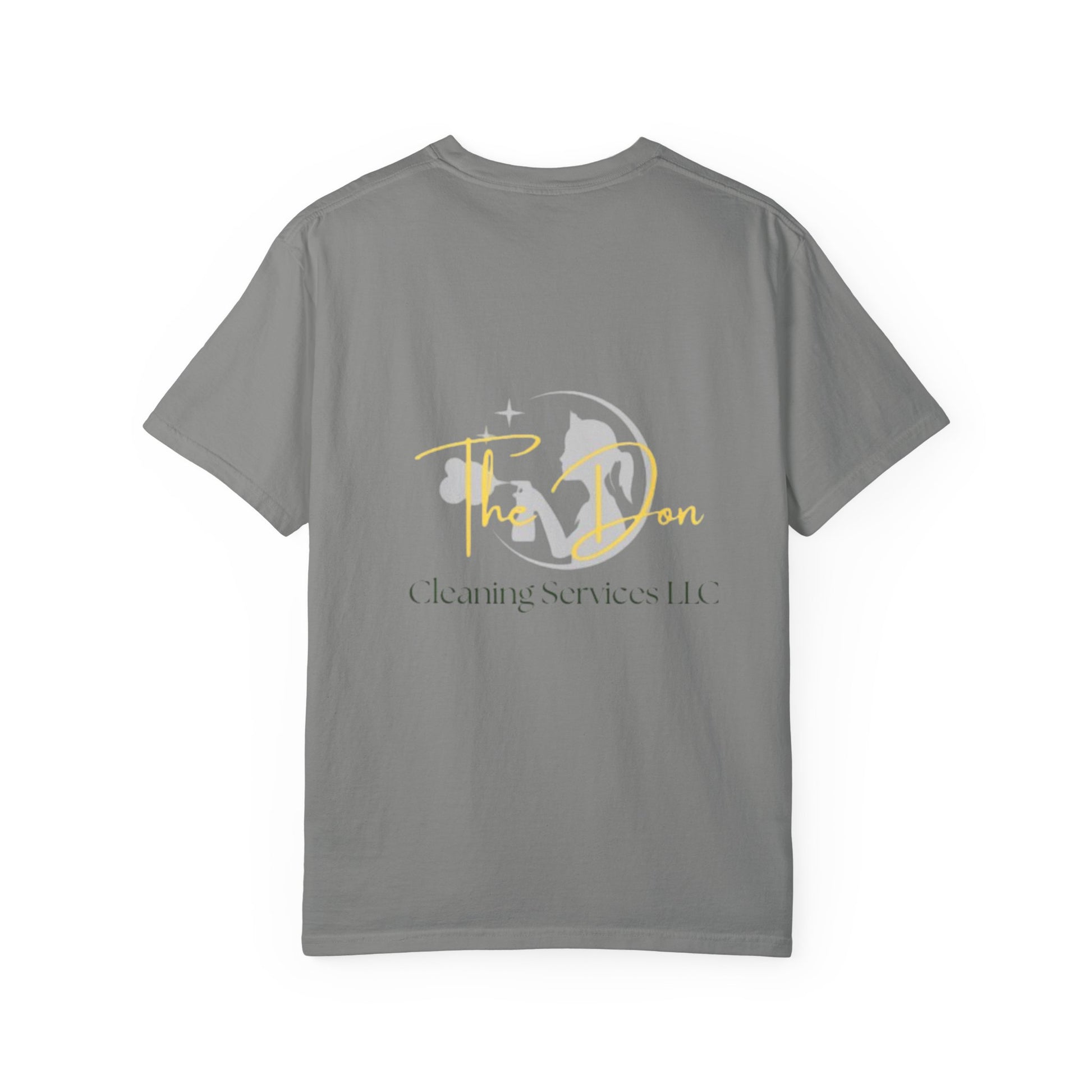 Custom Cleaning Service T-Shirt, Unisex Garment-Dyed Tee, Perfect for Business Apparel, Promotional Gifts, Family Events, Casual Wear