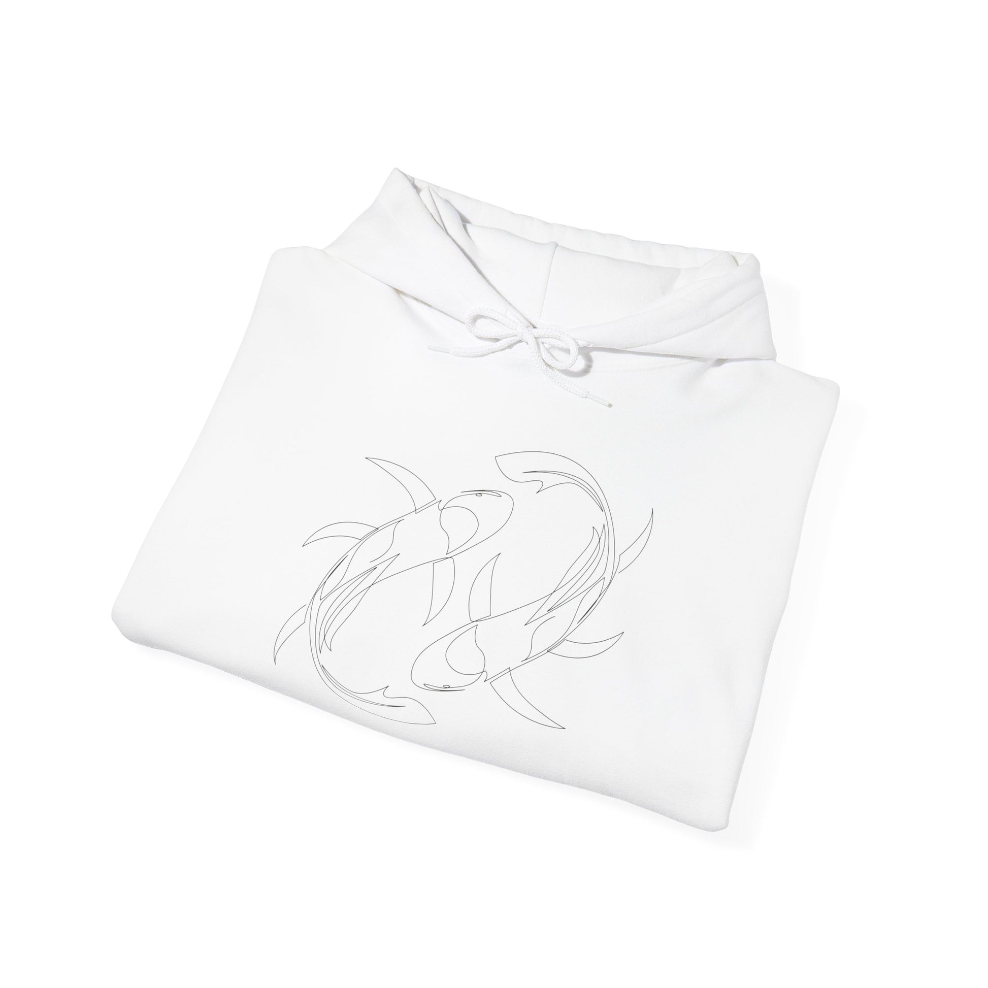 Pisces Hoodie — Minimal Astrological Symbol Pullover