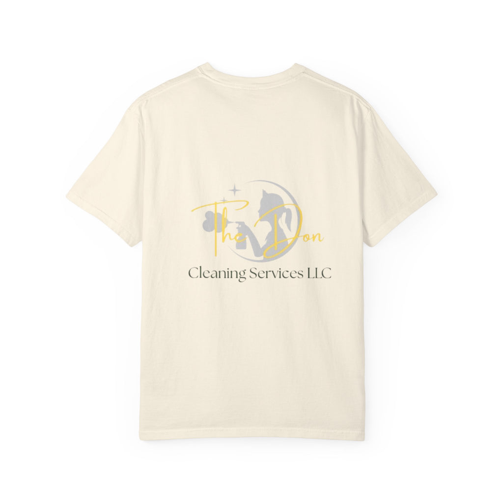 Custom Cleaning Service T-Shirt, Unisex Garment-Dyed Tee, Perfect for Business Apparel, Promotional Gifts, Family Events, Casual Wear