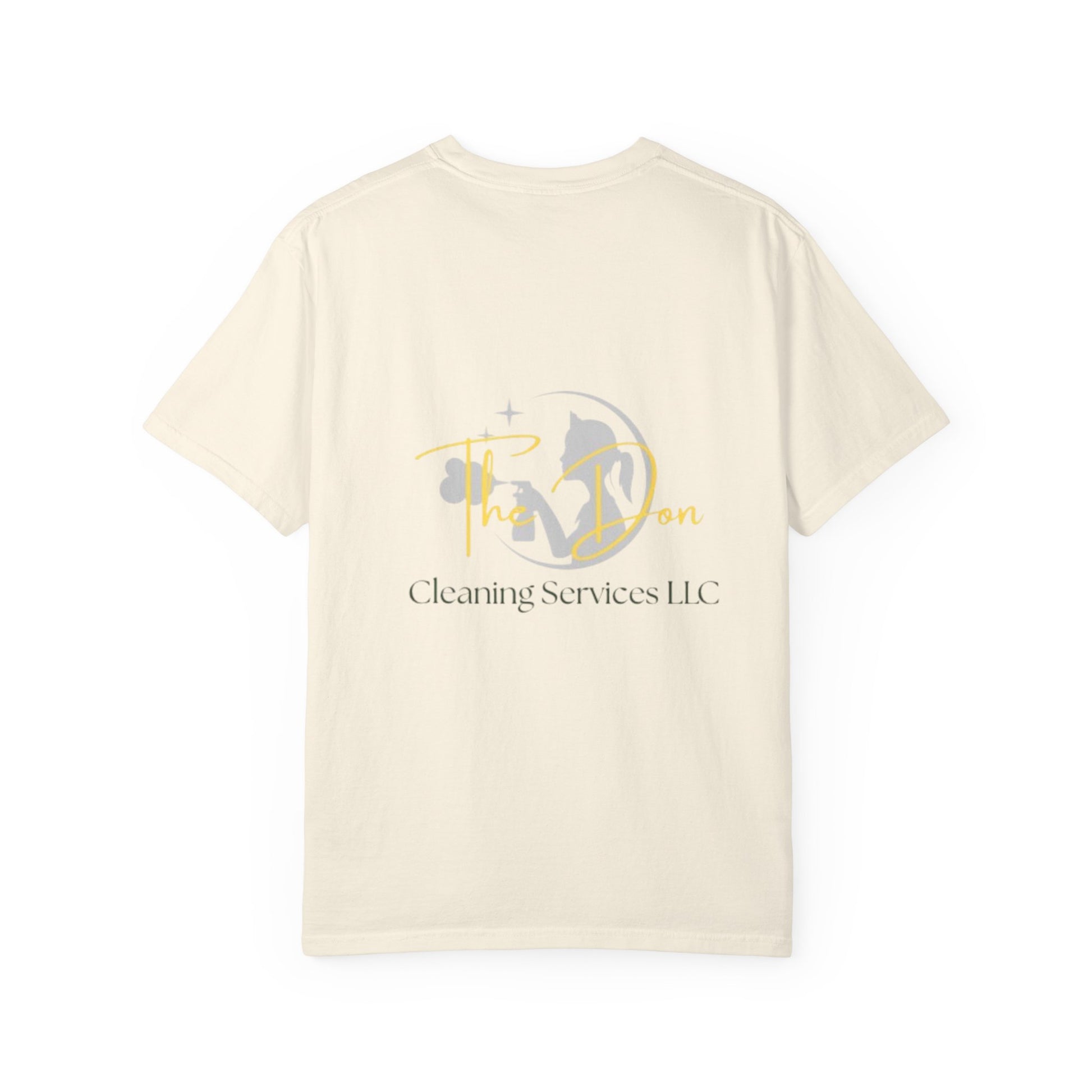 Custom Cleaning Service T-Shirt, Unisex Garment-Dyed Tee, Perfect for Business Apparel, Promotional Gifts, Family Events, Casual Wear