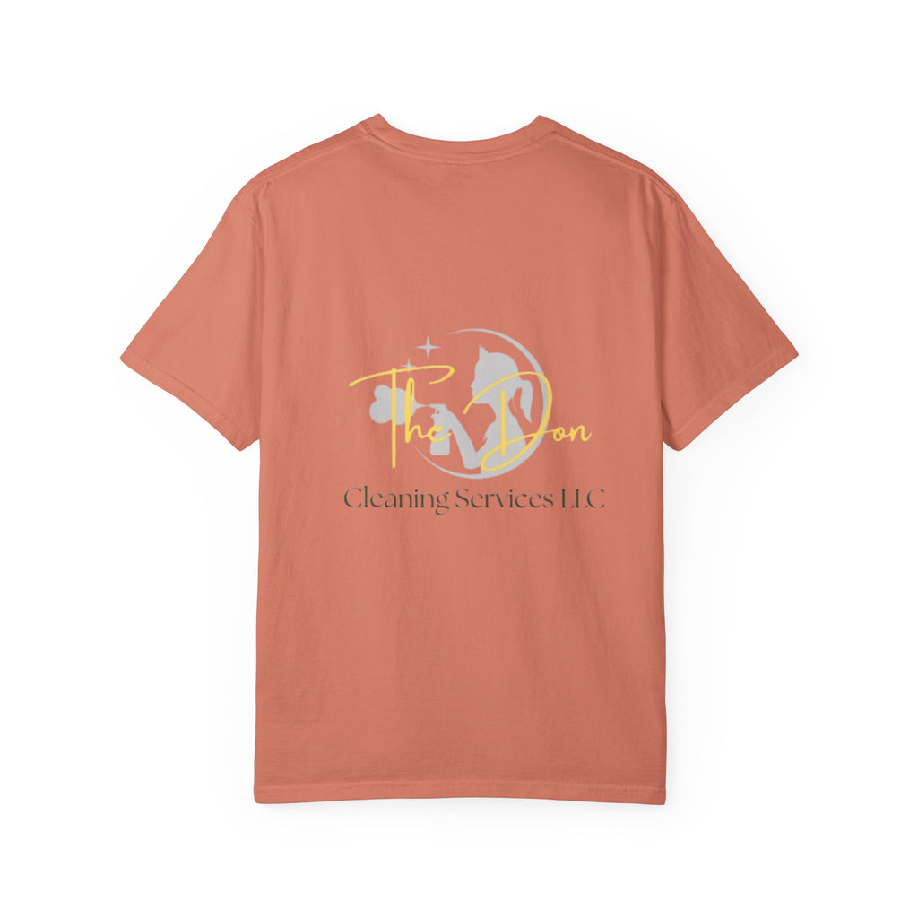 Custom Cleaning Service T-Shirt, Unisex Garment-Dyed Tee, Perfect for Business Apparel, Promotional Gifts, Family Events, Casual Wear
