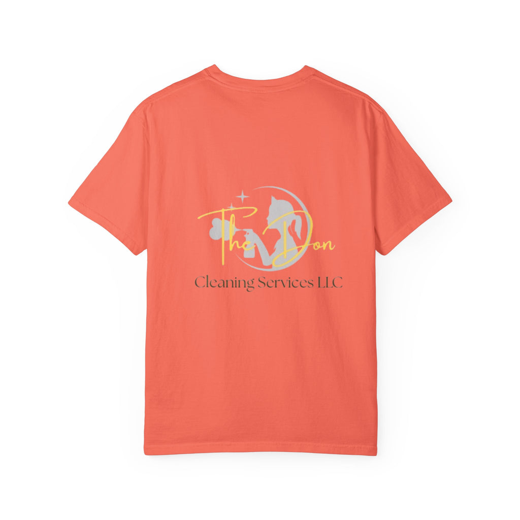Custom Cleaning Service T-Shirt, Unisex Garment-Dyed Tee, Perfect for Business Apparel, Promotional Gifts, Family Events, Casual Wear