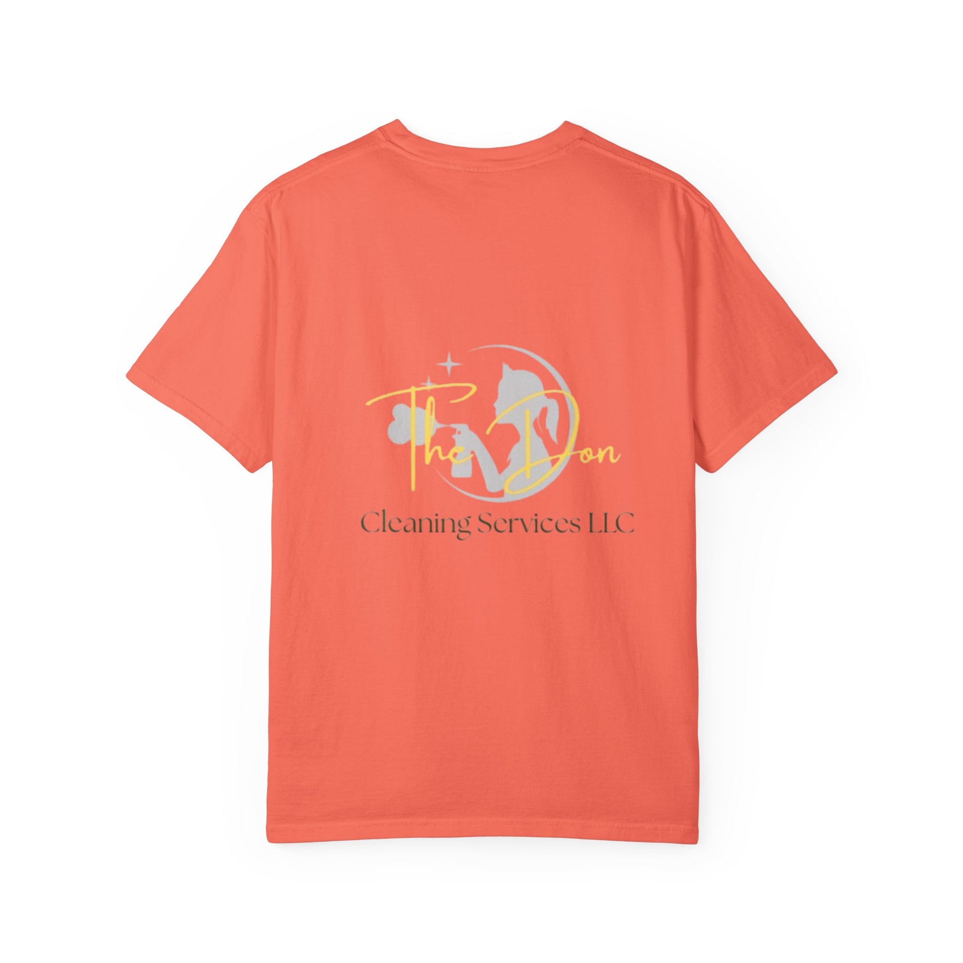 Custom Cleaning Service T-Shirt, Unisex Garment-Dyed Tee, Perfect for Business Apparel, Promotional Gifts, Family Events, Casual Wear