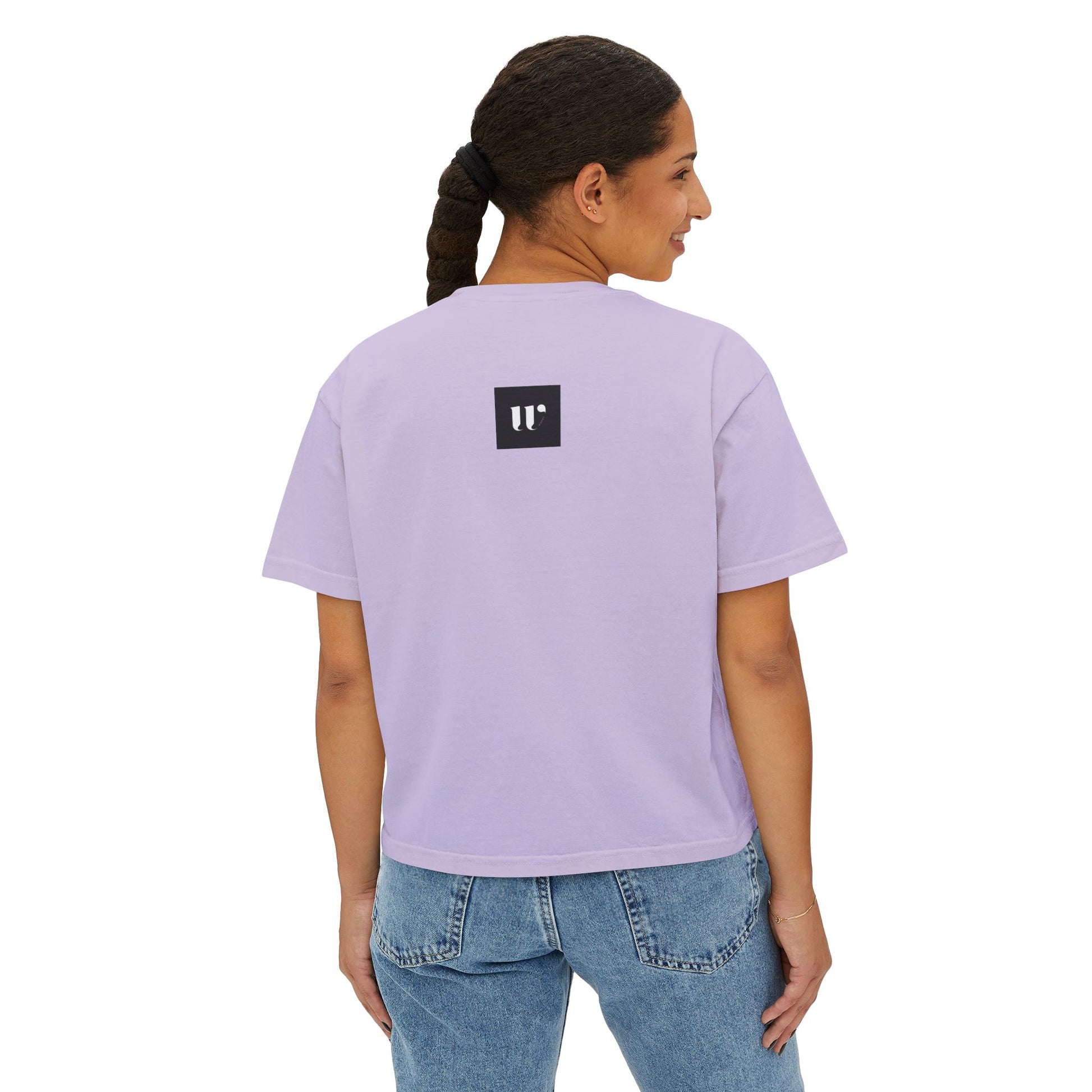 Minimalist Stethoscope Crop Top — Women's Boxy Tee for Nurses & Medical Students