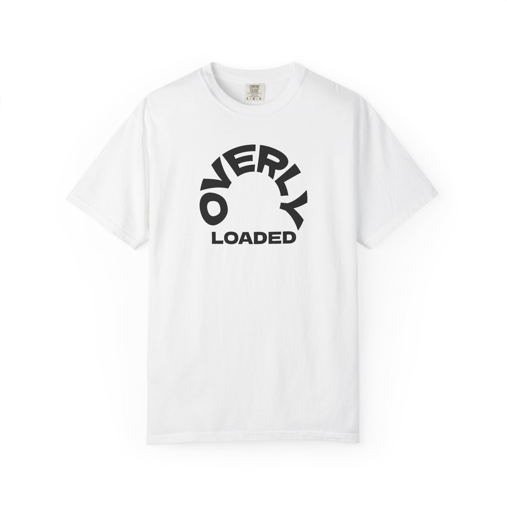 Overly Loaded Graphic T-Shirt — Bold Arch Logo Tee