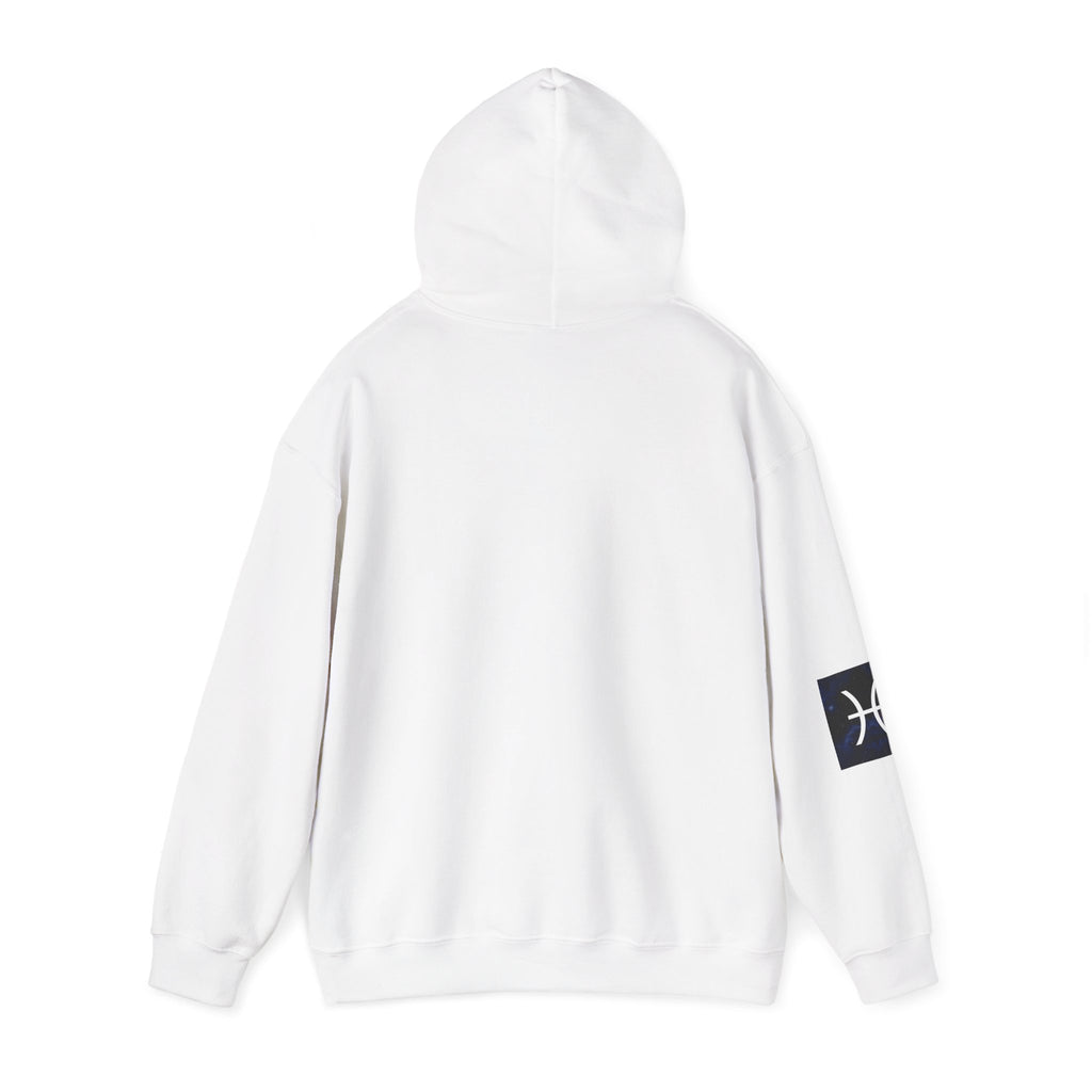 Pisces Hoodie — Minimal Astrological Symbol Pullover
