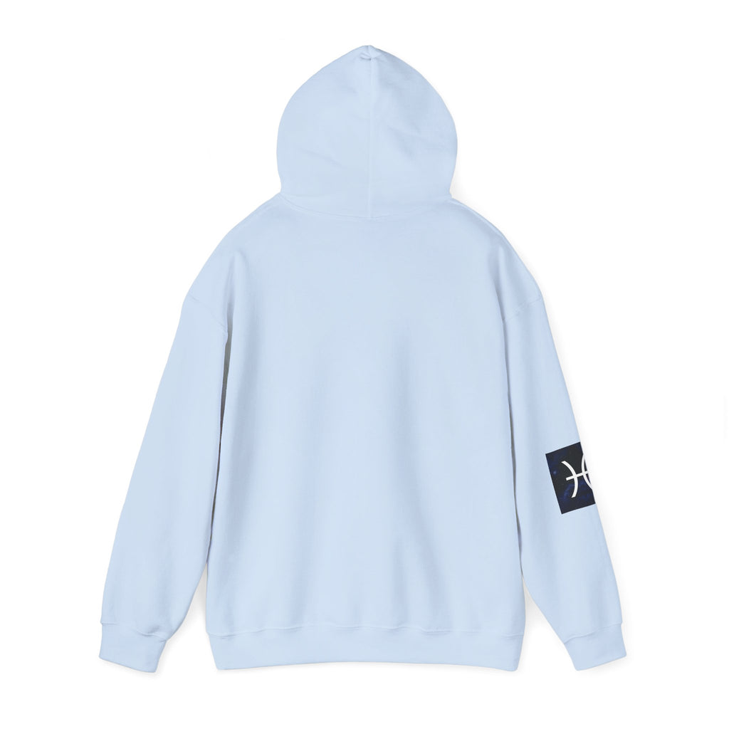 Pisces Hoodie — Minimal Astrological Symbol Pullover