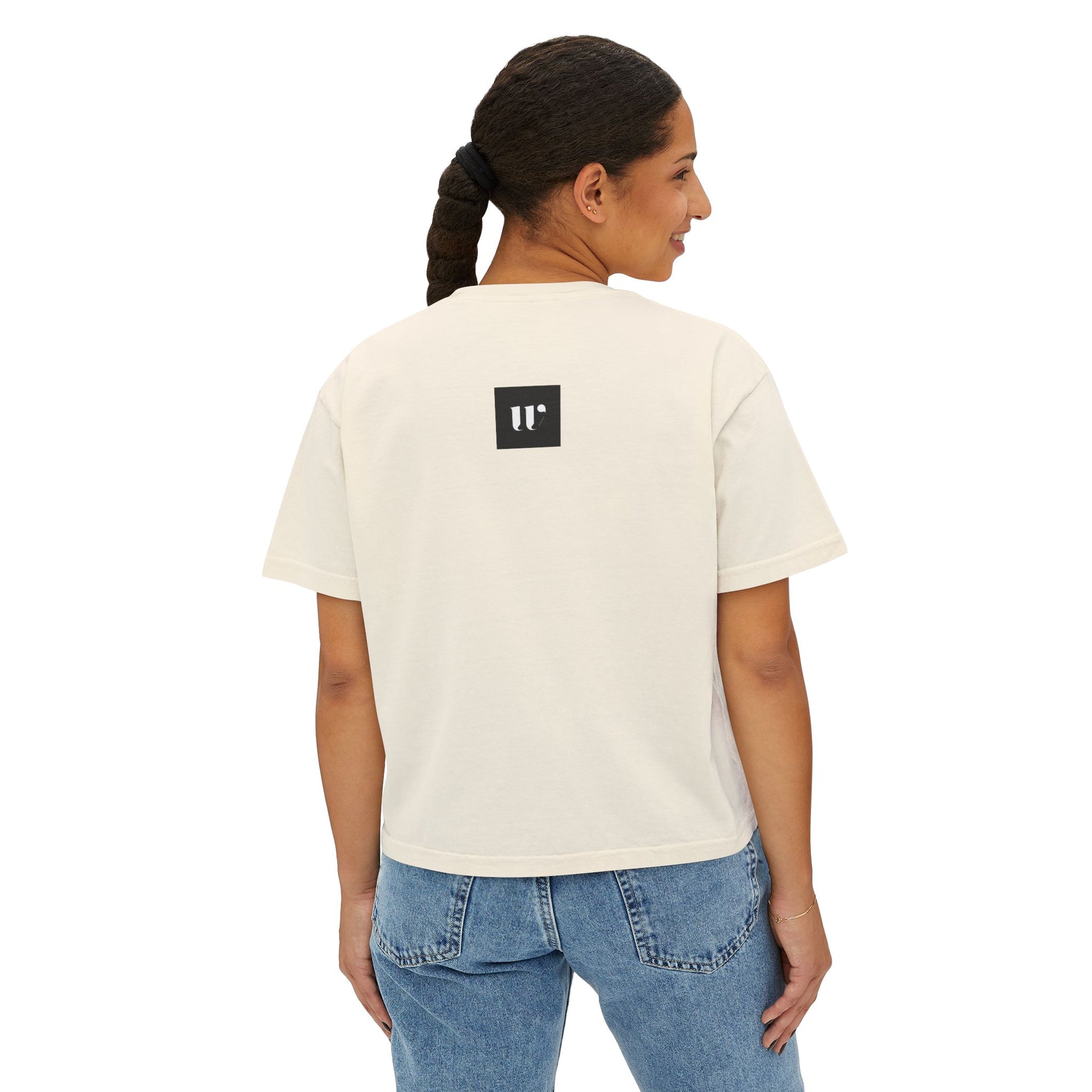 Minimalist Stethoscope Crop Top — Women's Boxy Tee for Nurses & Medical Students