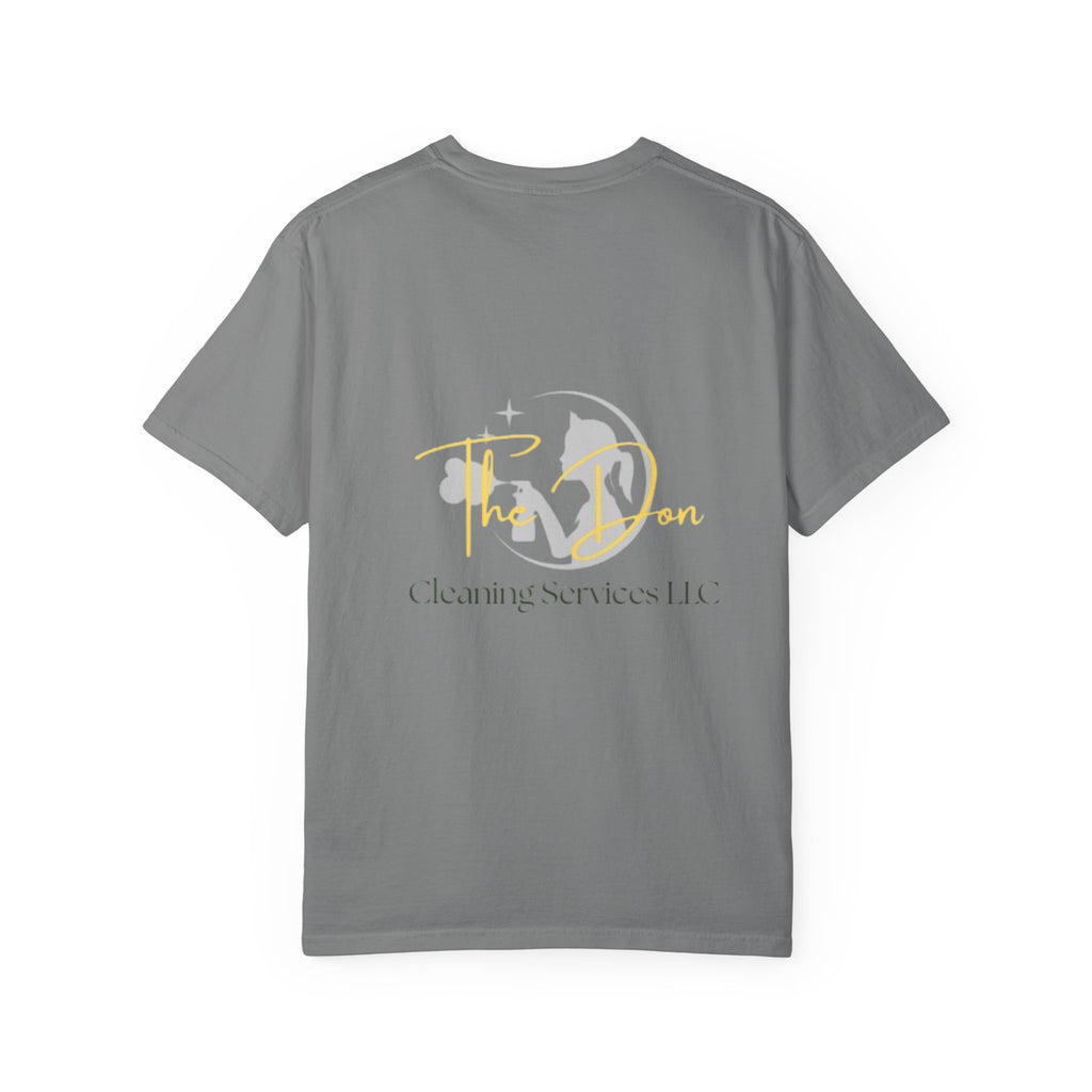 Custom Cleaning Service T-Shirt, Unisex Garment-Dyed Tee, Perfect for Business Apparel, Promotional Gifts, Family Events, Casual Wear