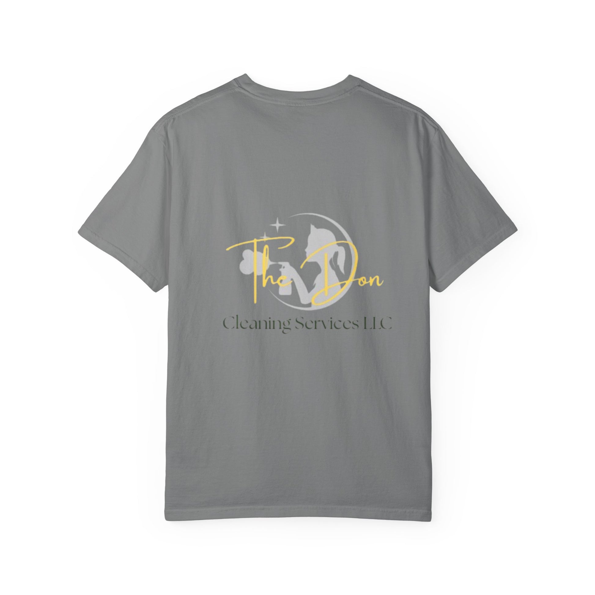 Custom Cleaning Service T-Shirt, Unisex Garment-Dyed Tee, Perfect for Business Apparel, Promotional Gifts, Family Events, Casual Wear