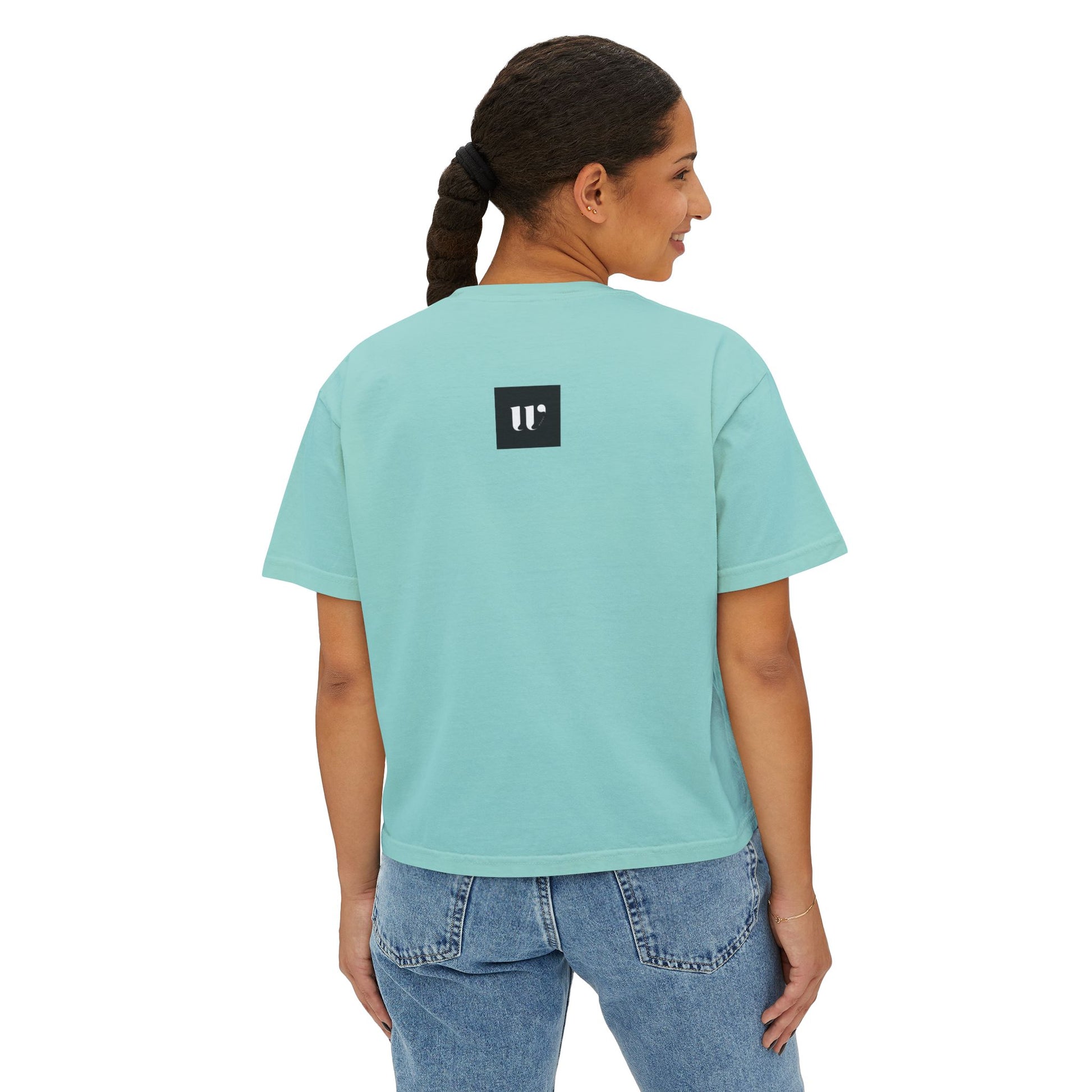 Minimalist Stethoscope Crop Top — Women's Boxy Tee for Nurses & Medical Students
