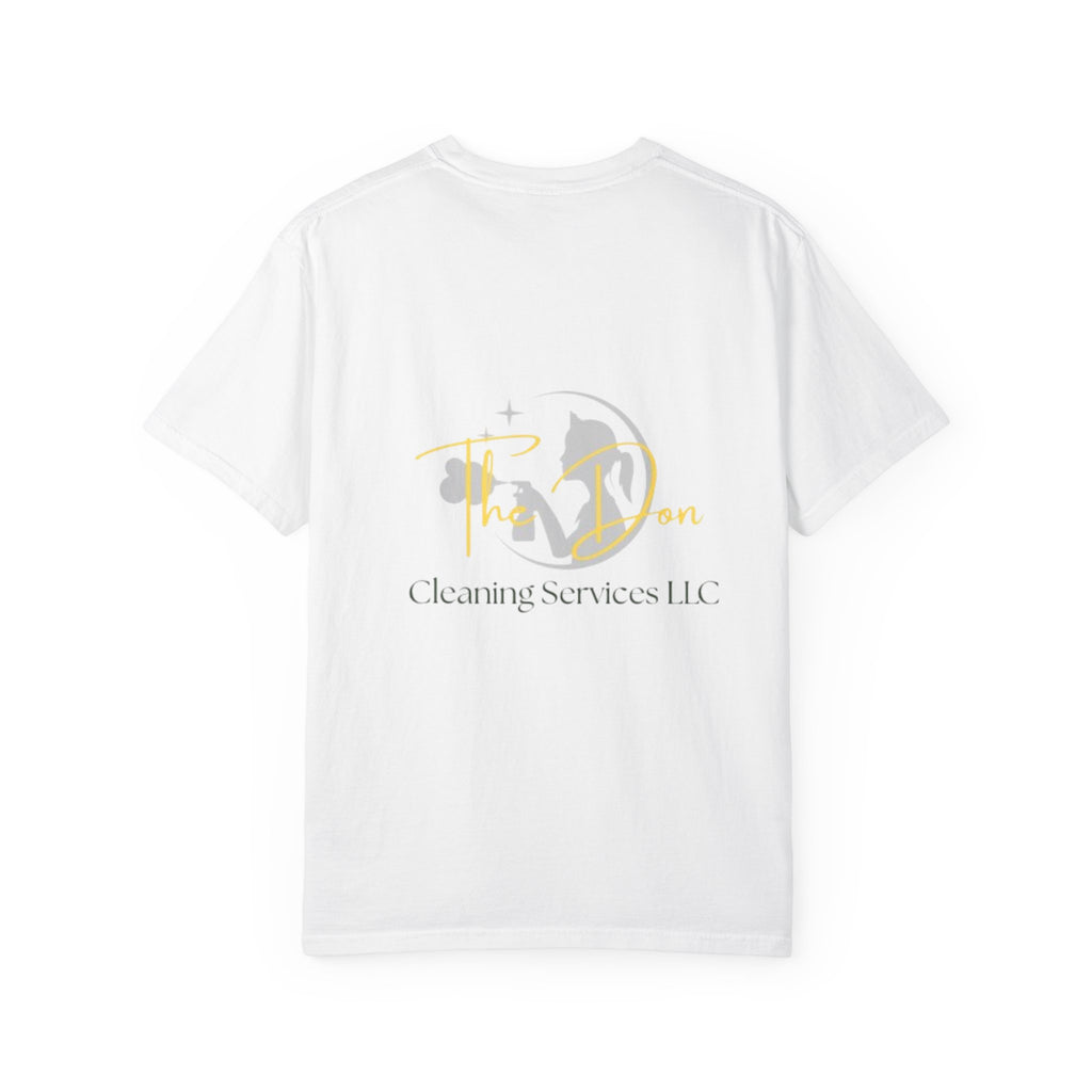 Custom Cleaning Service T-Shirt, Unisex Garment-Dyed Tee, Perfect for Business Apparel, Promotional Gifts, Family Events, Casual Wear